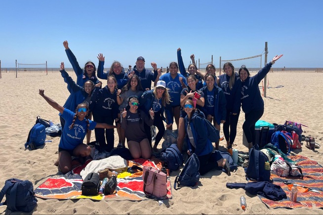 Falcons celebrate after qualifying for state championships