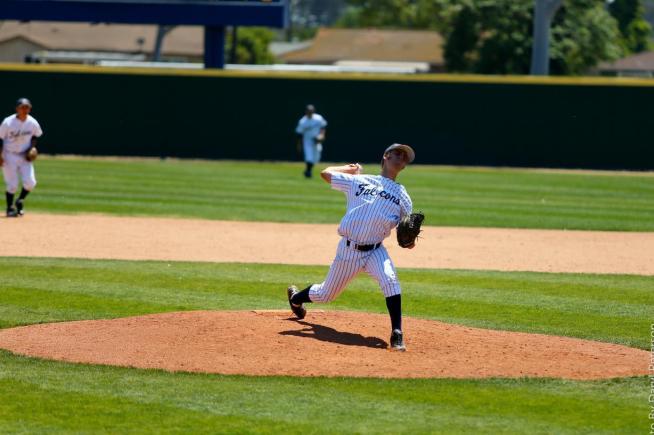 Dylan ALgra earned his second win of the season in the Falcons 3-1 win over El Camino