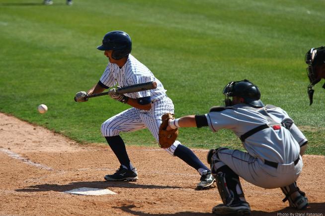 File Photo: Johnny Martinez went 2-for-4 with two RBI, including an RBI suicide squeeze bunt for the Falcons