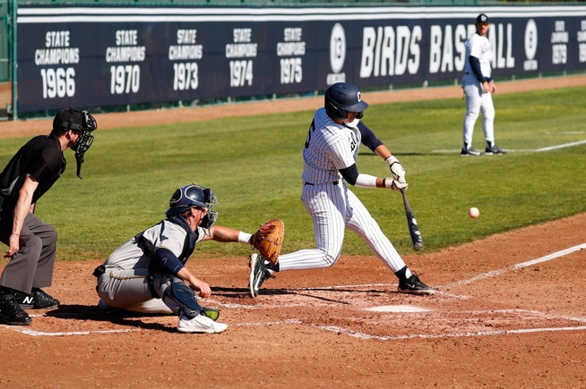 File Photo: Mike Santos had a pair of hits in the Falcons win