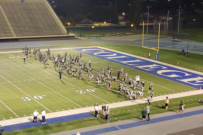 Falcons open Central League play with 36-15 win