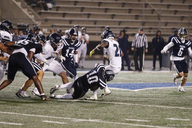 File Photo: Rocky Jack (10) and the Cerritos defense kept East LA in check in their 48-6 win