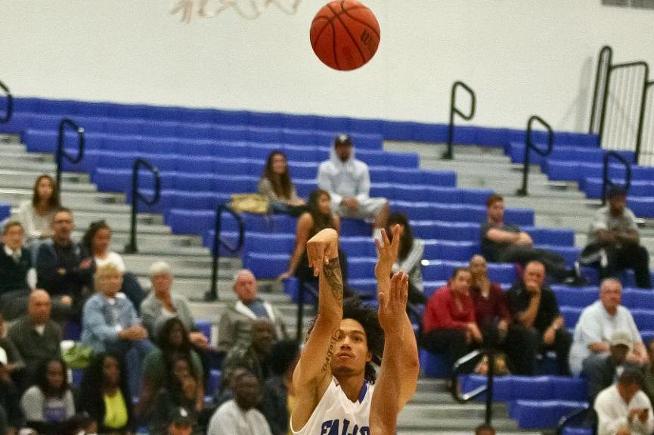 File Photo: Jordan Reise helped the Falcons win the Sequoias Tournament with his outside shooting
