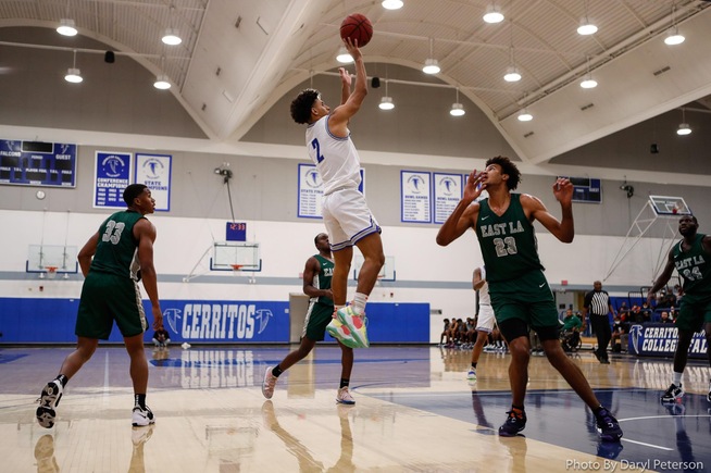 Jalen Shores goes up for two of his 17 points
