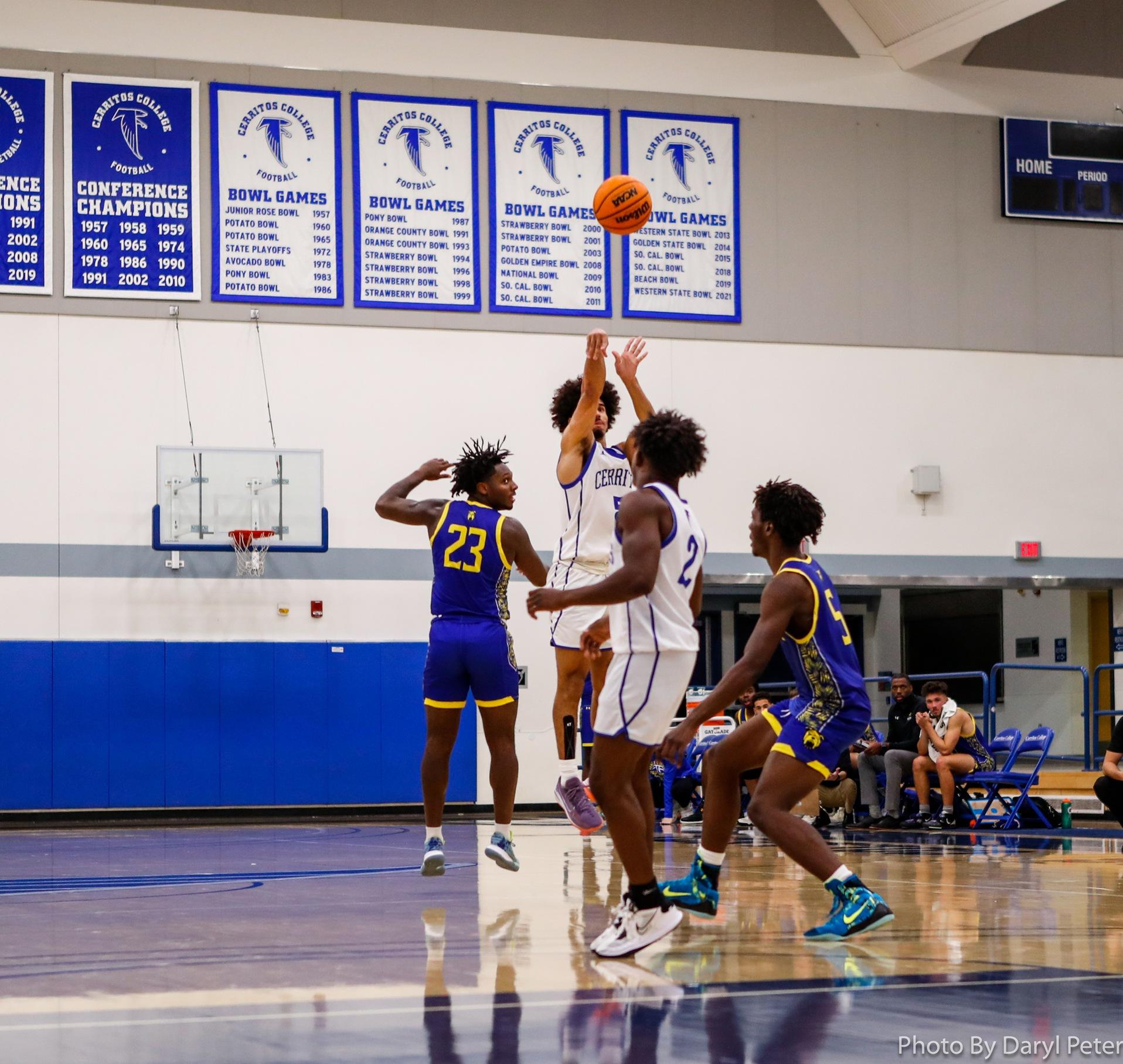 Jalen Shores knocks down a three-pointer at the buzzer to send the game to overtime