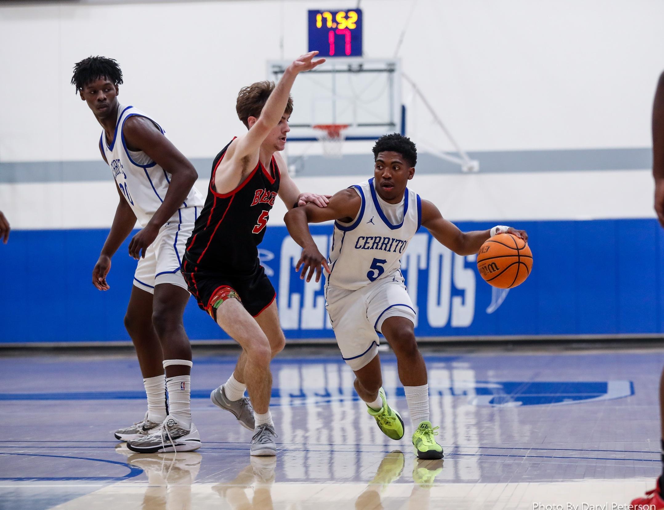 (L-R) Spencer Ezewiro and Darren Henry (5) were two of the three 1st Team All-SCC South Division selections for the Falcons