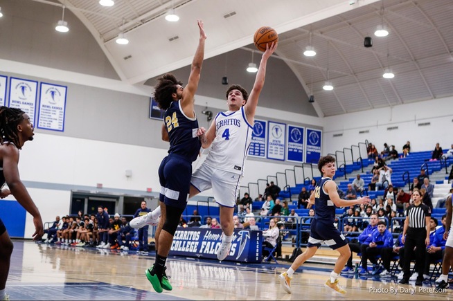 File Photo: Brian DeMedio posted nine points, five rebounds and three assists off the bench for the Falcons