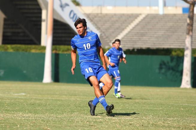 File Photo: Thiago Lusardi (10) scored four times over a three-game span for the Falcons, including a hat trick against Allan Hancock.