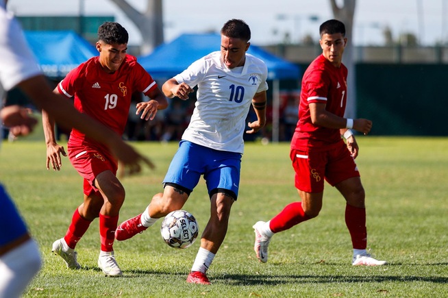 Gabriel Oropeza scored twice for the Falcons in their season opener