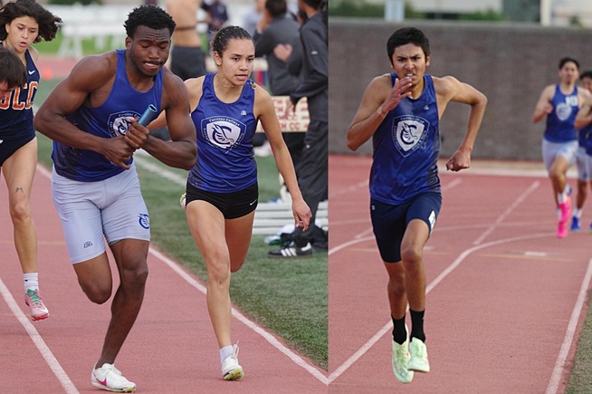 The Cerritos men's track and field team won three events at the SCC Opener