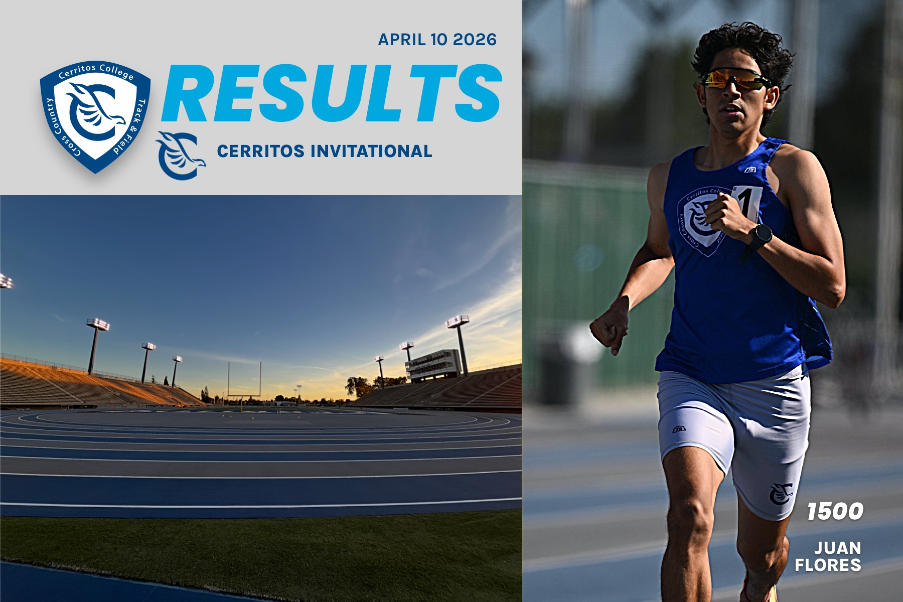 Flores Reclaims State Lead in 1500m as Falcons Shine at Cerritos Invitational