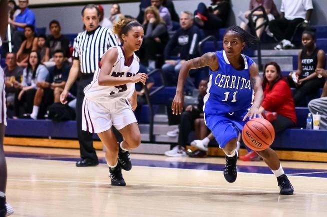 File Photo: Tache' King scored 10 points for the Falcons in their loss to Mt. SAC