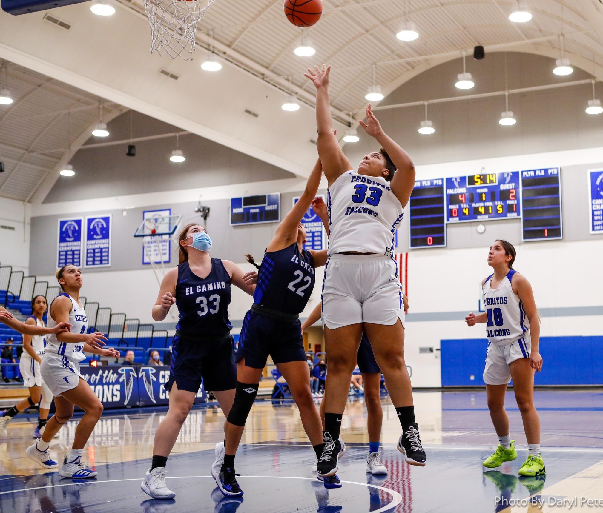 Dominique Harrison had eight points and nine rebounds for the Falcons