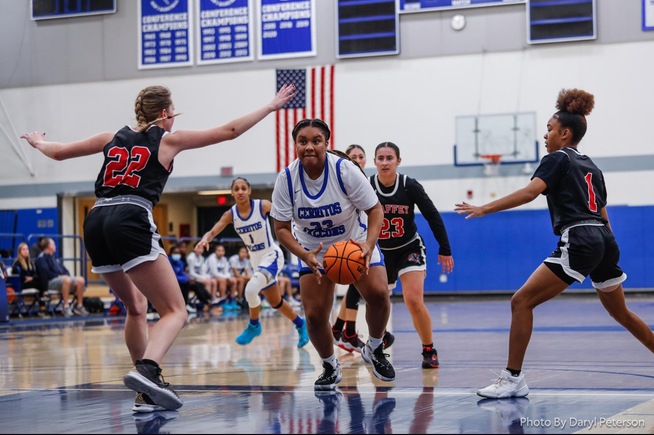 File Photo: Akayla Burton combined for 34 points and 23 rebounds in the two tournament games
