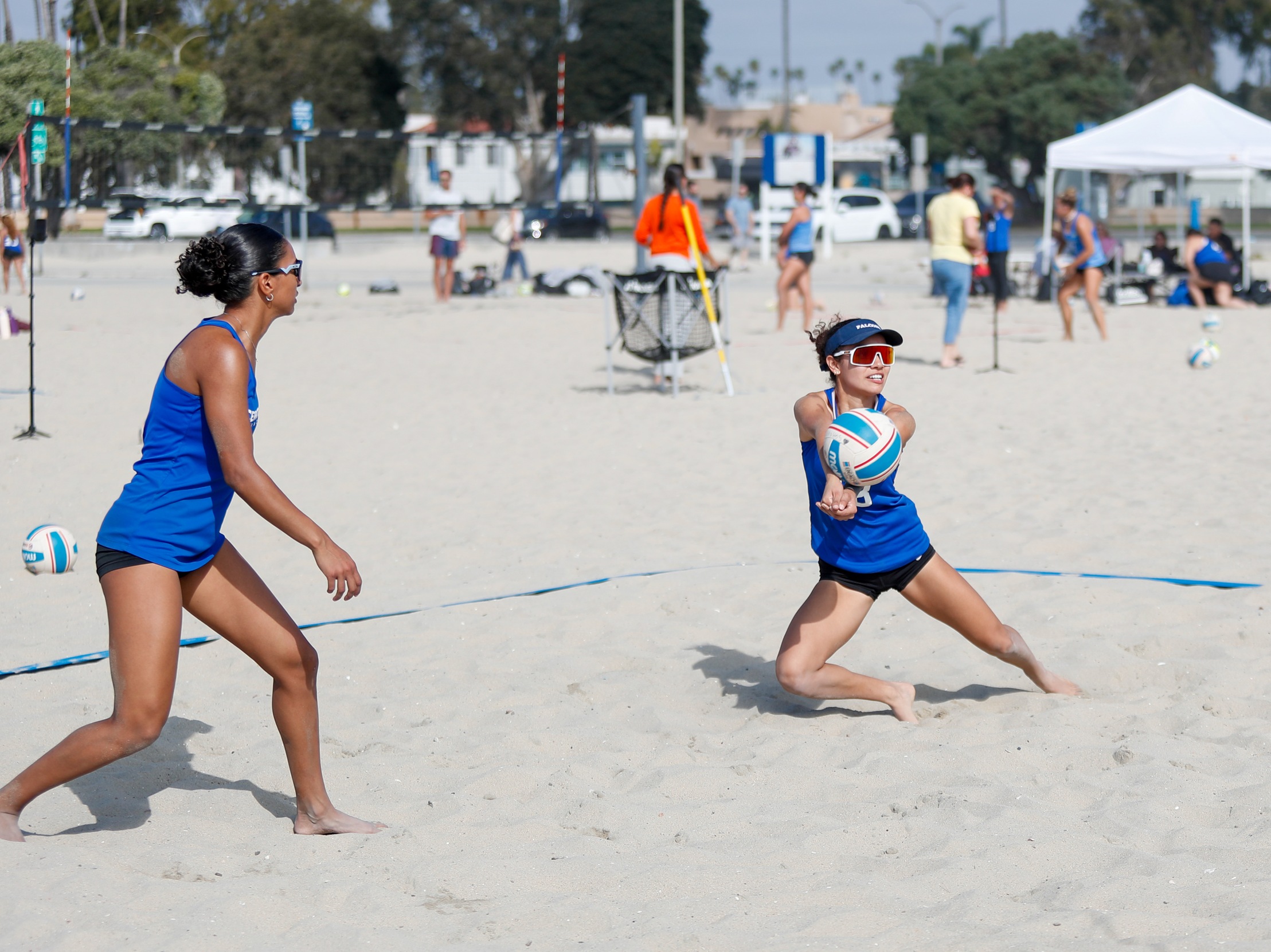 Falcons Split Beach Volleyball Tri-Dual at Rosies Dog Beach