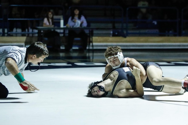 Isaac Gonzalez recorded a sudden victory win over defending state champion Jason Saenz