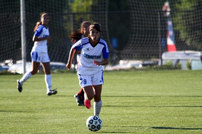 Claudia Ibarra (9) scored once and added two assists in the Falcons 6-0 win over Compton.