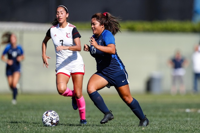 Megan Legayada had three of the Falcons shots on goal