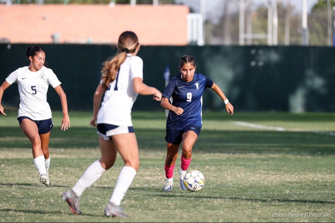File Photo: Aiden Ochoa scores her first goal of the season against Pasadena City