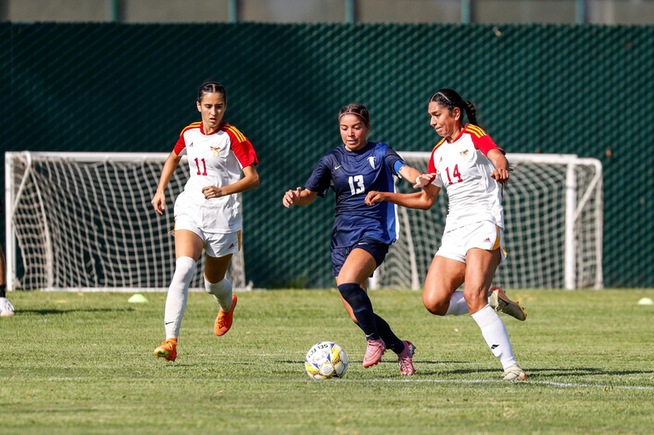 File Photo: Ariana Rivera had four of the Falcons eight shots on goal