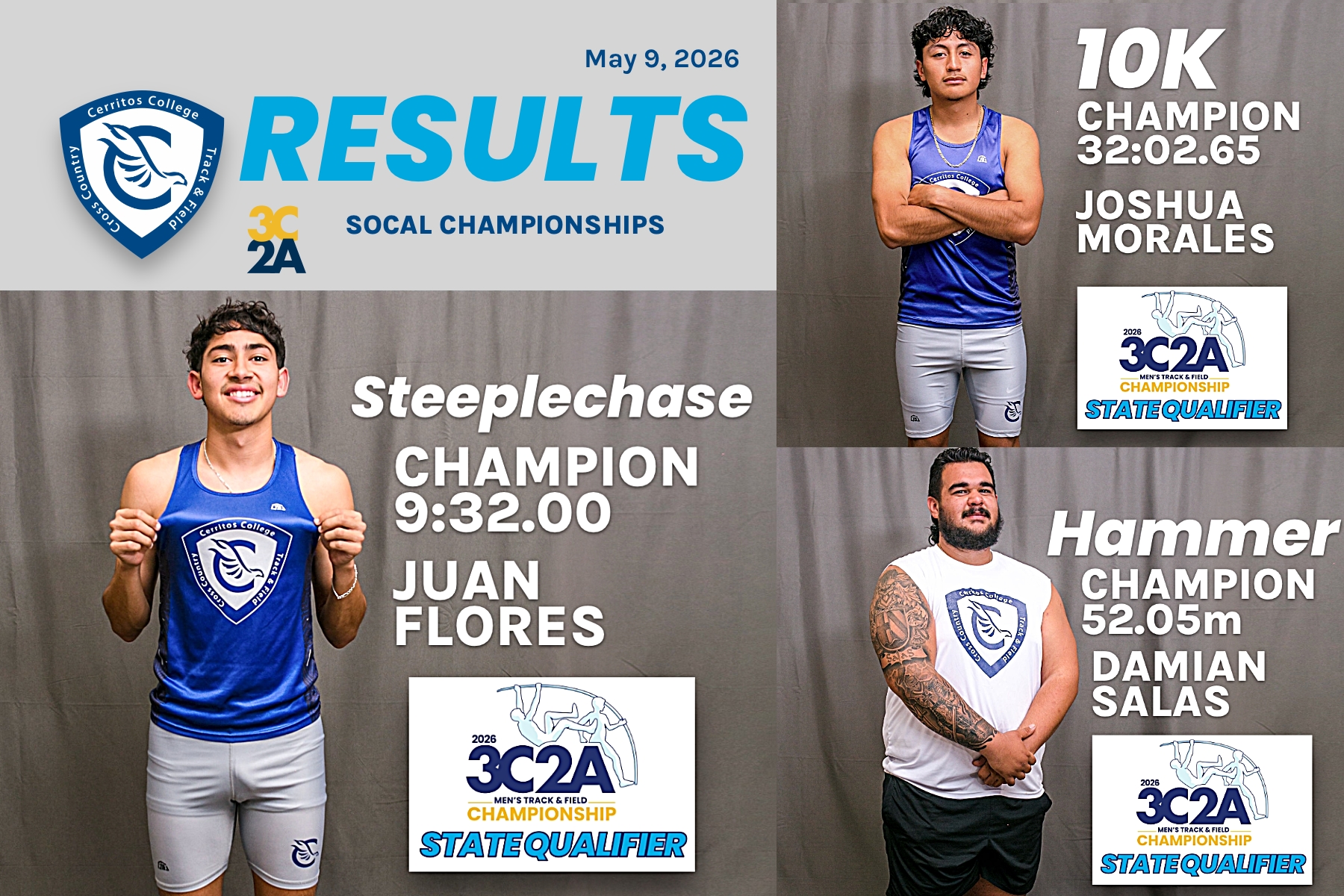 Falcons shine at SoCal Championships, send 26 athletes to state meet