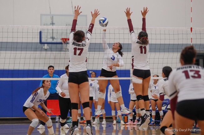 File Photo: Brisa Cortez (3) recorded six kills in the Falcons sweep over Compton