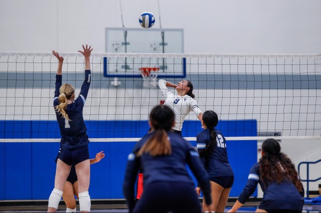 File Photo: Elizabeth Beltran led the Falcons with 14 kills over Compton