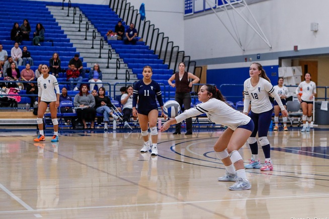 Danna Higuera and the Falcons swept Compton on Wednesday