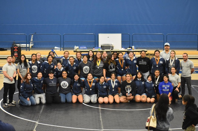 Women's wrestling took first place at the 3rd Annual Cerritos Open