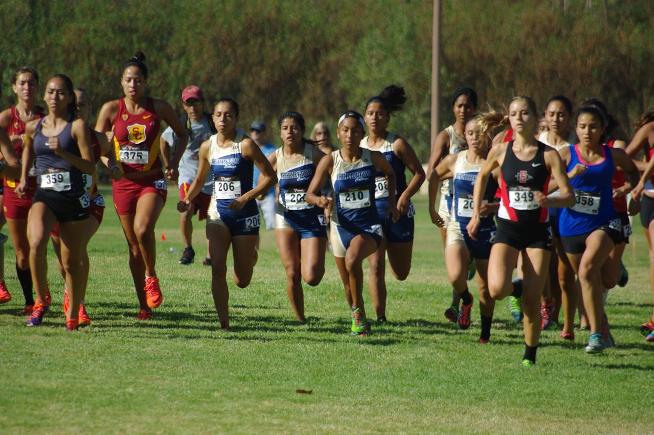 The Cerritos College women's cross country team finished in second place at the Mark Covert Classic